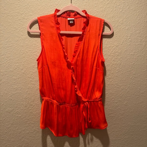 A New Day size M Orange Sleeveless Blouse - Picture 1 of 6